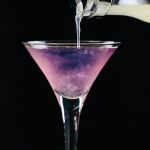 Receta de cóctel de Martini que cambia de color