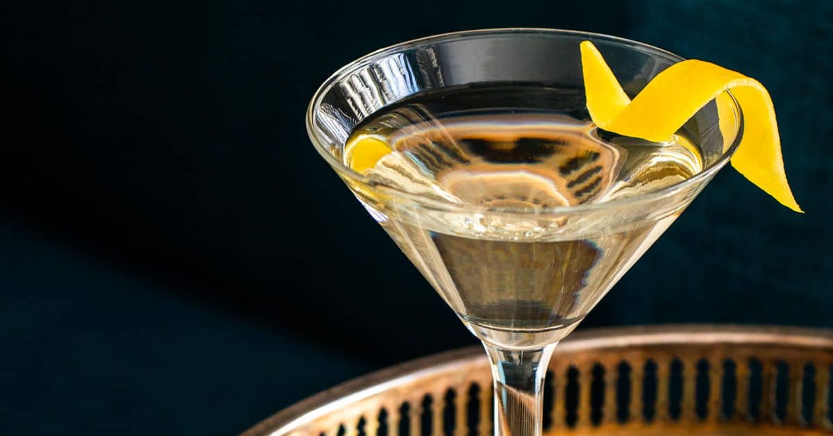 Receta de cóctel con vodka y martini